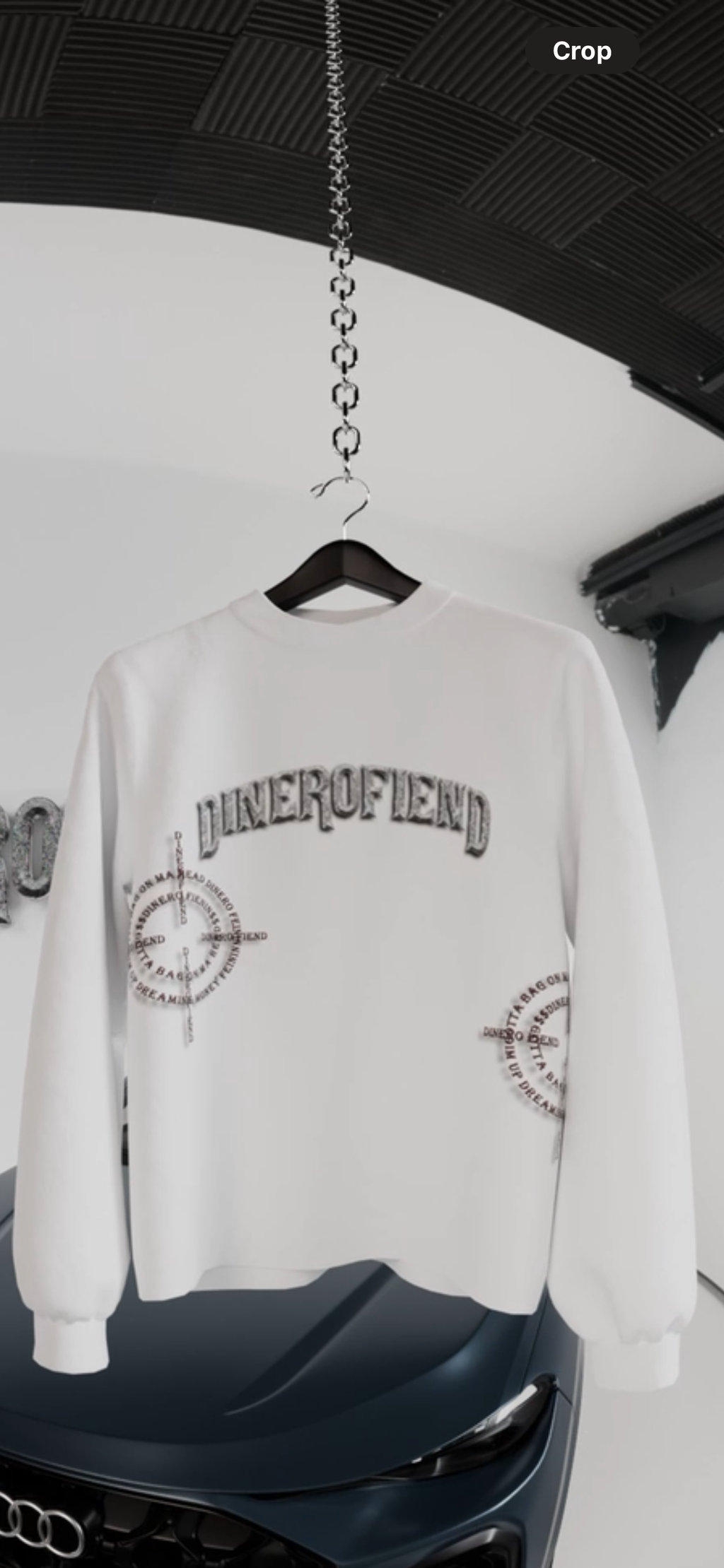 White VVS Dinerofiend Sweatshirt