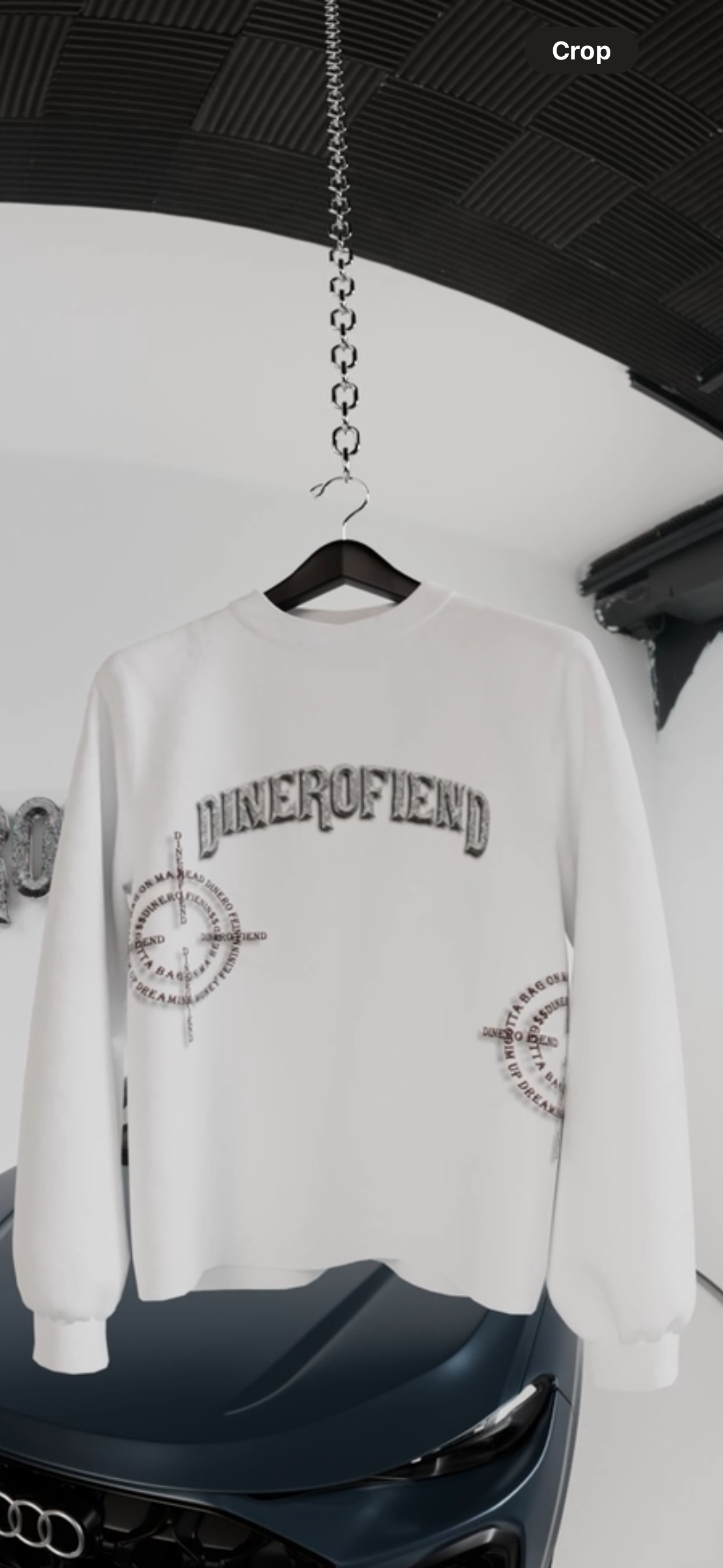 White VVS Dinerofiend Sweatshirt