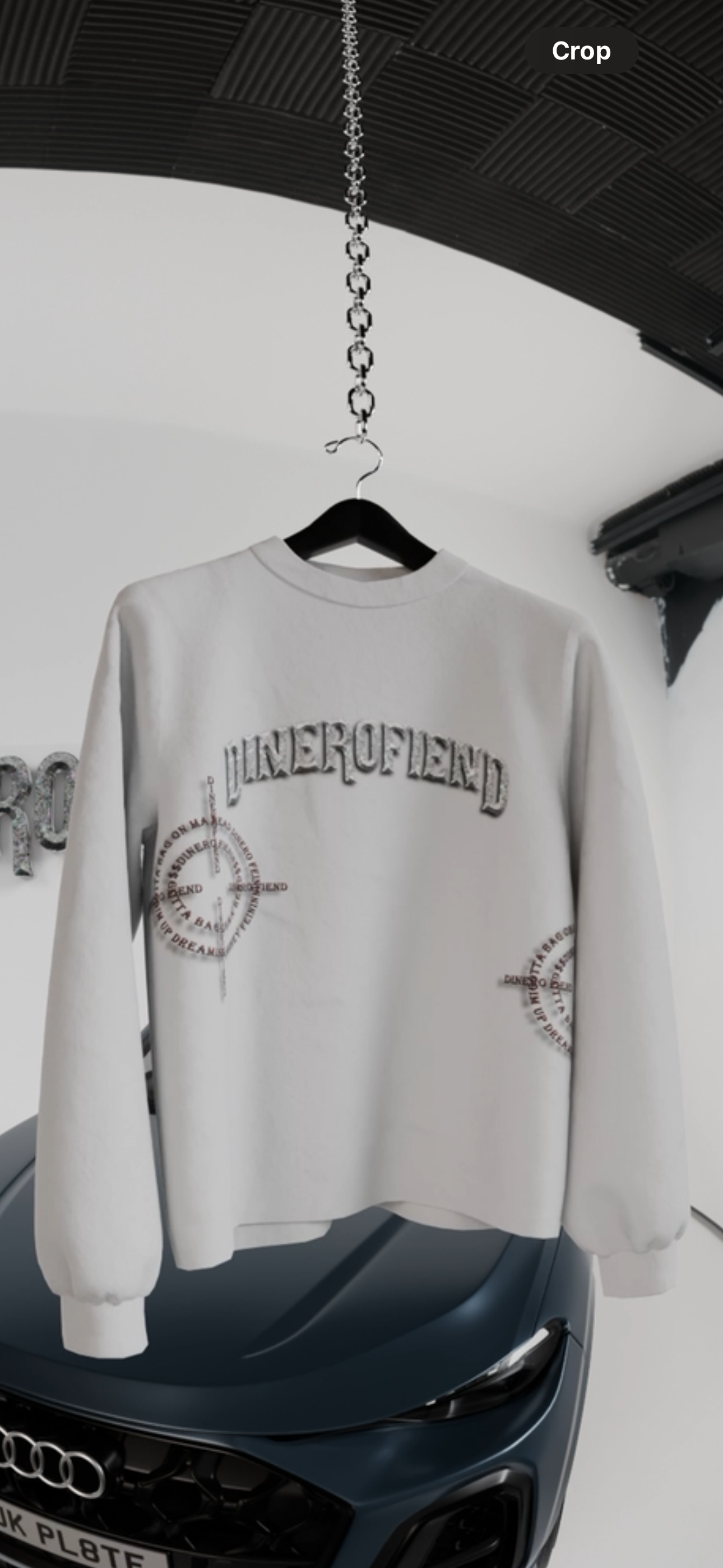 Gray VVS Dinerofiend Sweatshirt