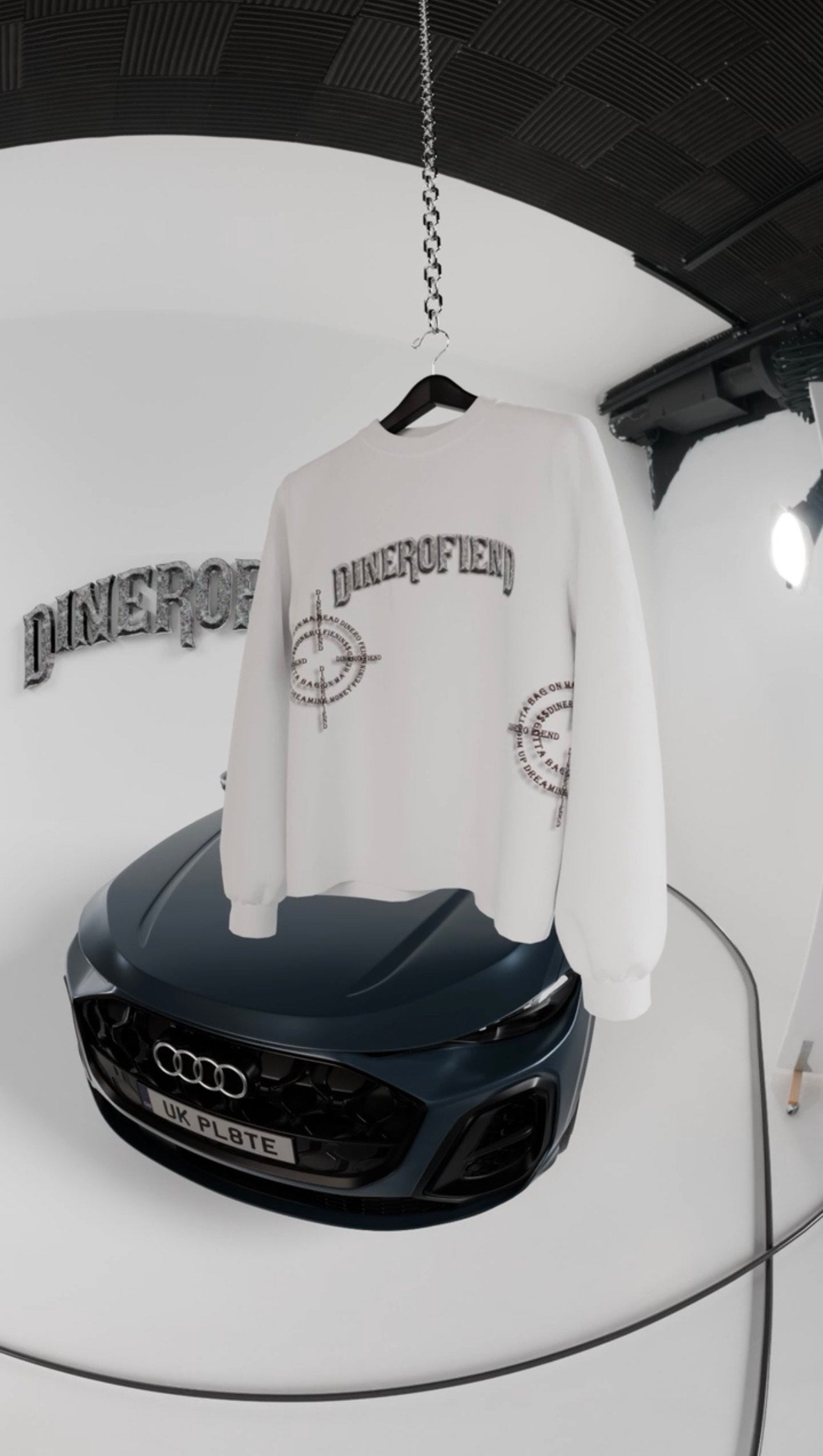 White VVS Dinerofiend Sweatshirt